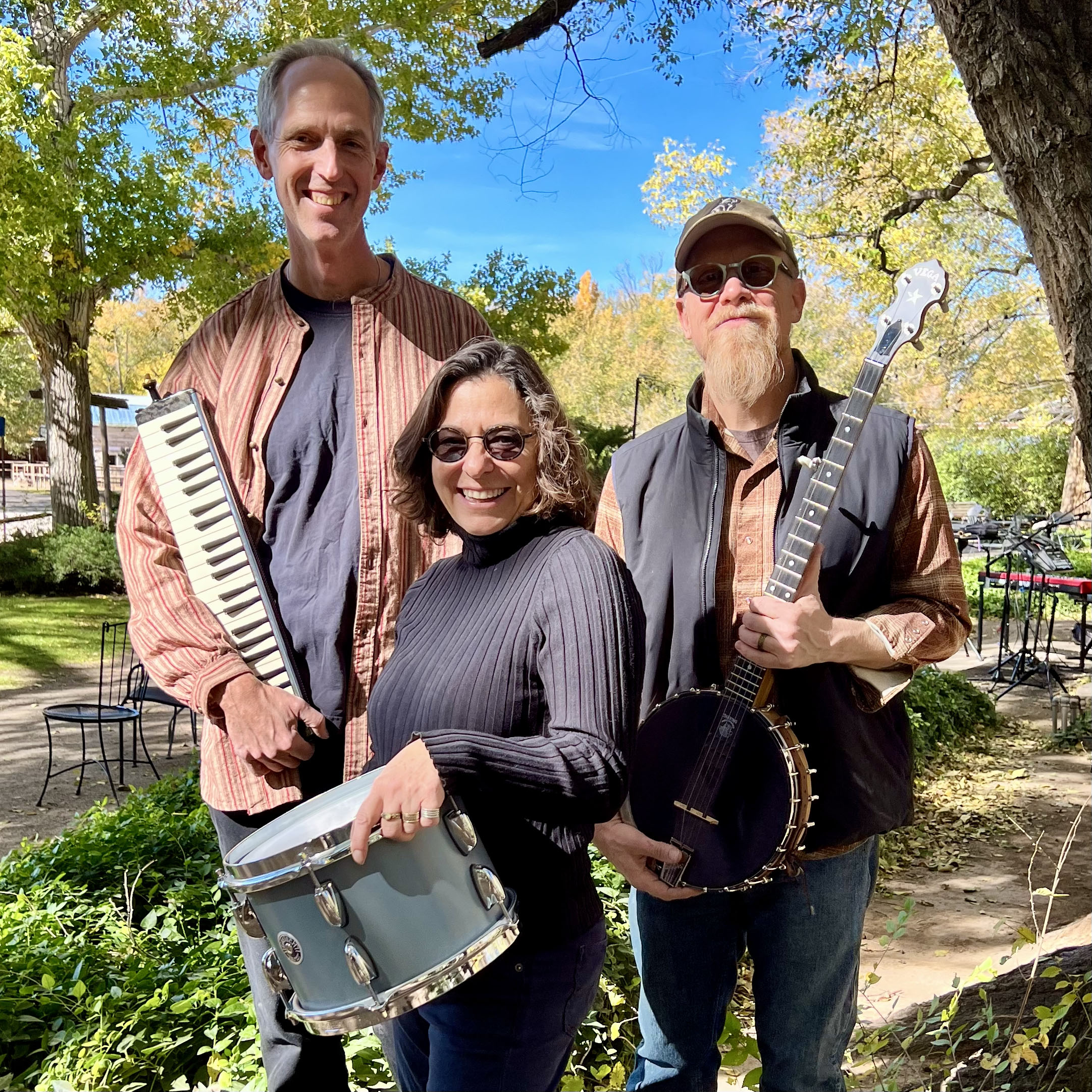 Three members of Mineral Hill band from left John Funkhouser, Lauren Addario, Jonathan Mack.